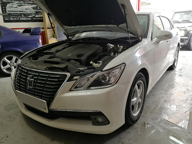 Toyota Crown 2015год 2500сс — отключение контроля катализаторов
