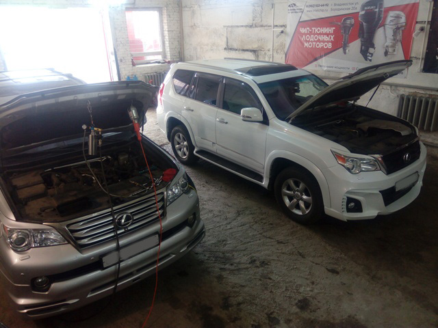 Lexus GX460 — три автомобиля. чип-тюнинг , отключение продувки катализатора